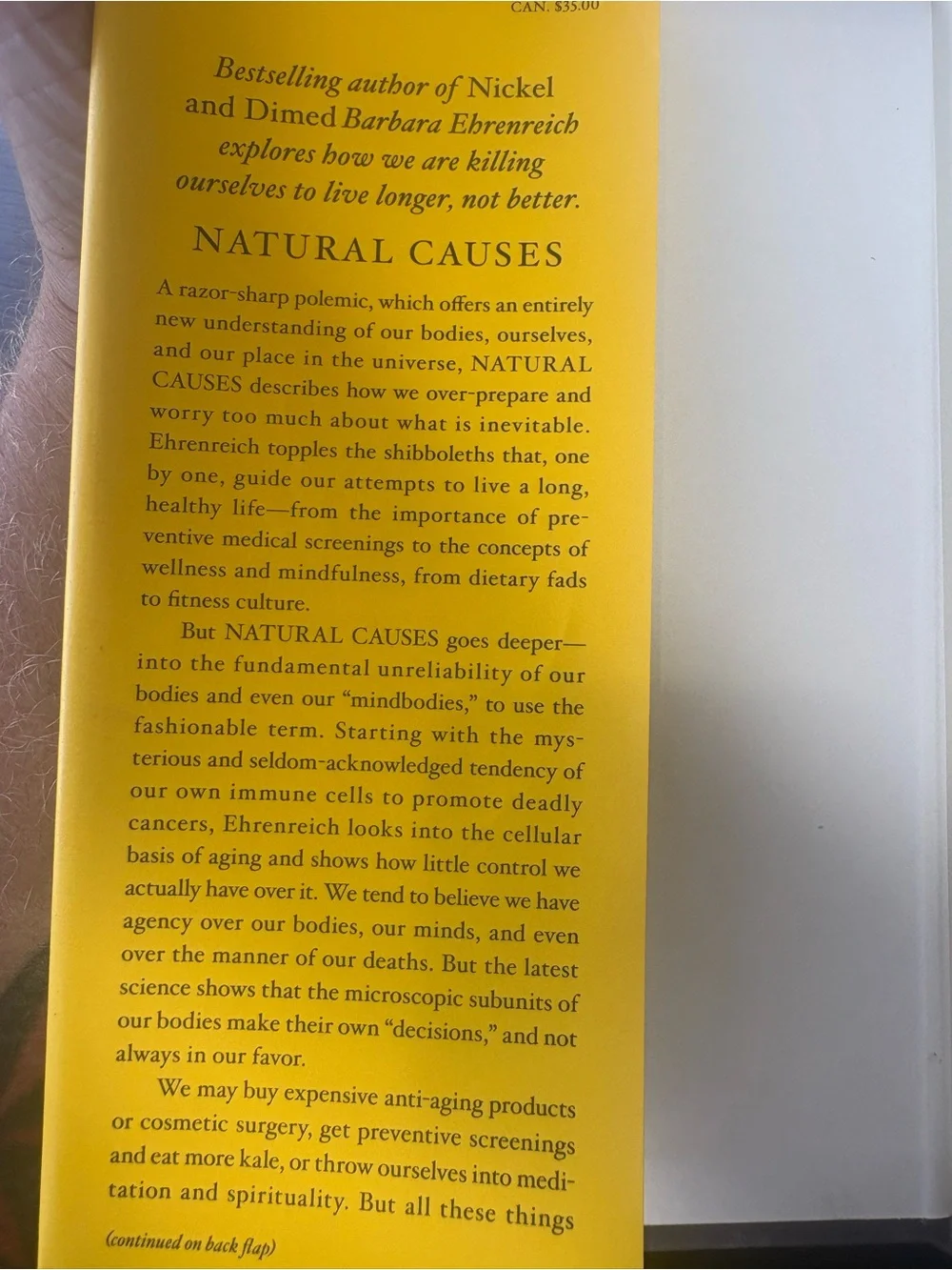 Natural Causes by Barbara Ehrenreich